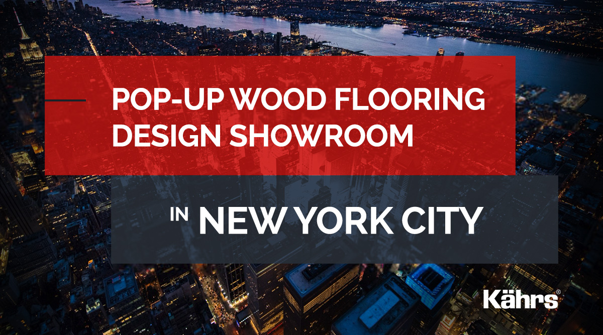 Pop-up wood flooring design showroom